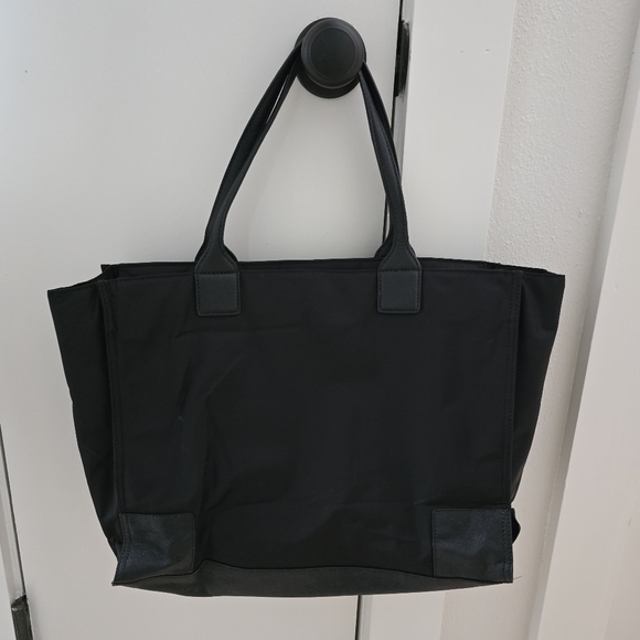 Packable Ella Tote Nylon Black Laptop Travel Bag - Picture 3 of 10